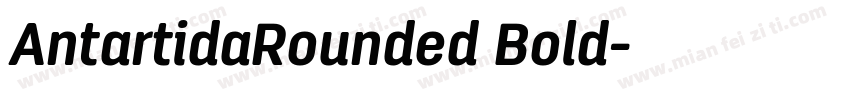 AntartidaRounded Bold字体转换